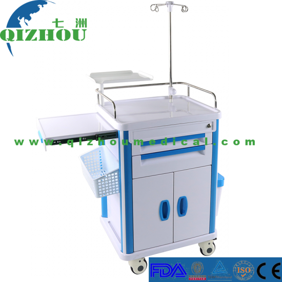 2020 Hospital Medical Trolly Emergency Crash Cart With Wheels - Click Image to Close