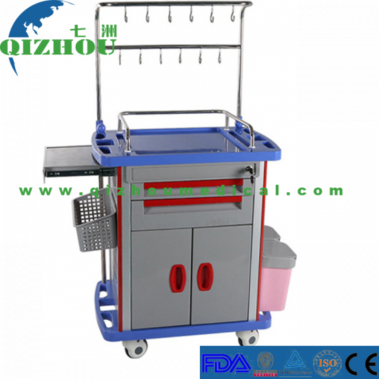 ABS Medical Trolley Mobile Infusion Cart For Hospital - Click Image to Close