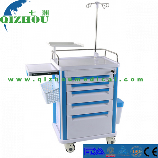 Beauty ABS Medical Equipment Emergency Trolley For Sale - Click Image to Close