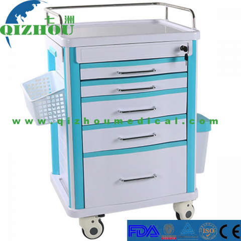 Best Price Functional Medicine Delivery Hand Trolley Medical Emergency Drugs Trolley