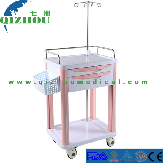 Cheap Mobile Hospital Medical ABS Nursing Treatment Trolley Cart With Drawers - Click Image to Close