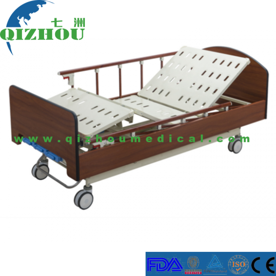 Cheap Price Three Functions Nursing Medical Furniture Wooden Head Home Care Bed - Click Image to Close