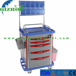 China ABS Medical Anesthesia Hospital Cart Anesthesia Trolley