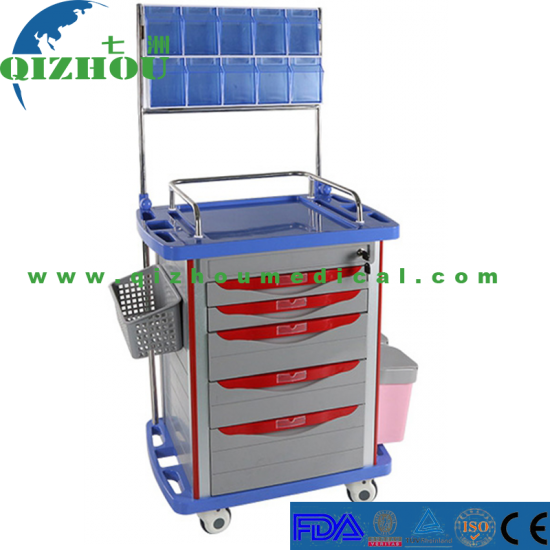 China ABS Medical Anesthesia Hospital Cart Anesthesia Trolley - Click Image to Close