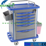 China Cheap Abs Plastic Hospital Medical Clinic Emergency Medicine Trolley Delivery Medication Drug Dispensing Cart