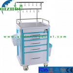 China Manufacturer Hospital Emergency Infusion Cart Medical Injection Nursing Trolley Price