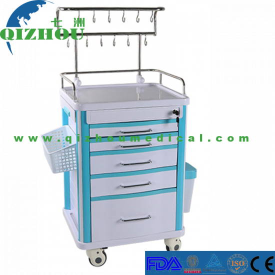 China Manufacturer Hospital Emergency Infusion Cart Medical Injection Nursing Trolley Price - Click Image to Close