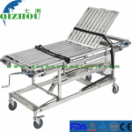 China Stainless Steel Patient Ambulance Hospital Stretcher Trolley With 4 Small Wheels​​​​​​​