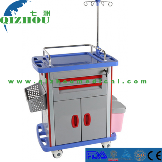 Clinical Nursing Medical Mobile Hospital Emergency Treatment Trolley - Click Image to Close