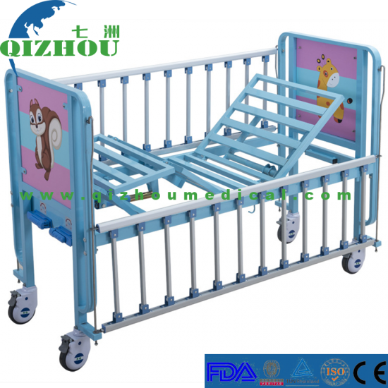 Factory Direct Carbon Steel Manual Two Function Kid Care Medical Bed - Click Image to Close