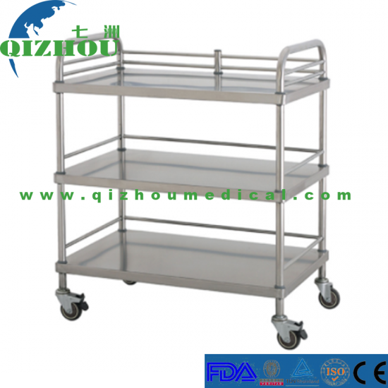 Factory Direct Price Stainless Steel Medical Instrument Apparatus Trolley - Click Image to Close