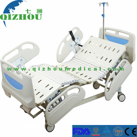 Five Functions Luxurious Hospital Bed Foldable For ICU Ward Electric Care Bed - Click Image to Close