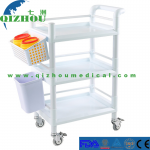 Full Medical High Quality Dental Utility Trolley Cart Medical Emergency Trolley