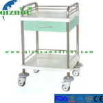 Function Hospital Treatment Trolley 2 Layers Medical Cart With Wheels