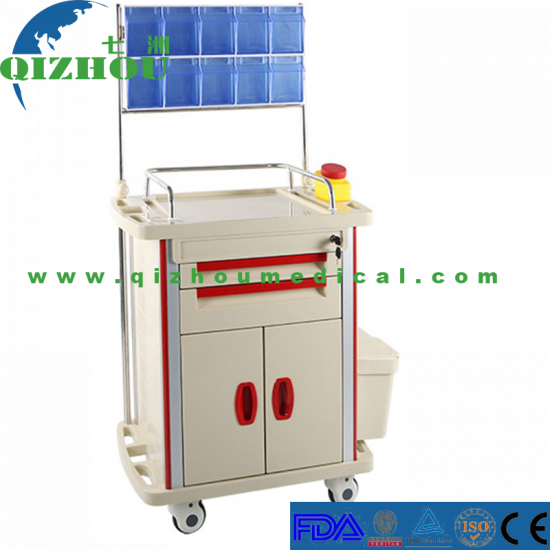 Good Price Hospital Medical Anesthesia Trolley Anesthesia Cart Medical Crash Cart - Click Image to Close