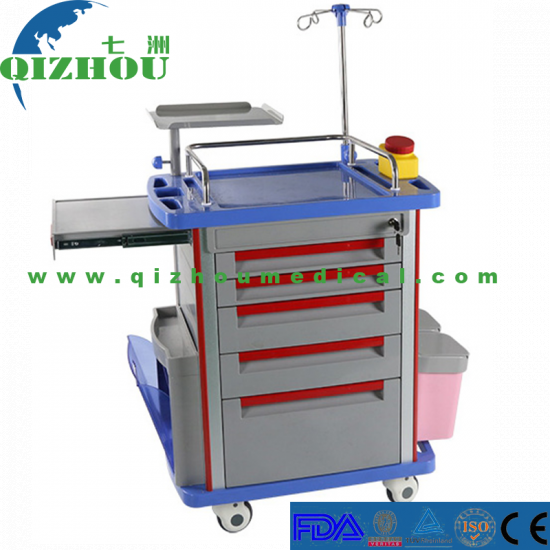 Hospital Equipment Function Medical Cart Emergency Trolley - Click Image to Close