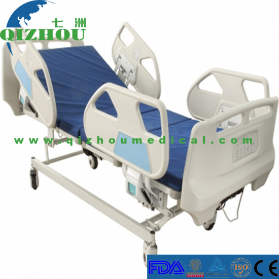 Hospital Equipment Furniture Luxury Adjustable Five Function Electric Patients Medical Bed For Sale - Click Image to Close