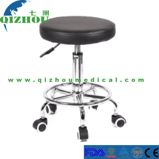 Hospital Furniture Nurse Stool Medical Nursing Chair with Five Castors - Click Image to Close