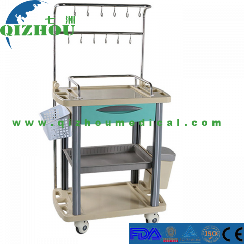 Hospital Medical Crash Cart Infusion Trolley