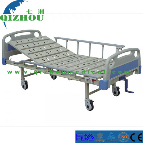 Hospital Medical Manual ABS Nursing Bed with Single Crank