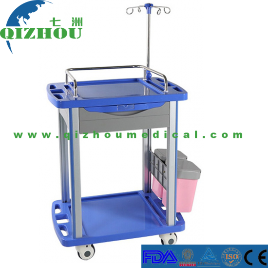 Hospital Medical Nursing ABS Treatment Instrument Clinic Equipment Infusion Trolley - Click Image to Close