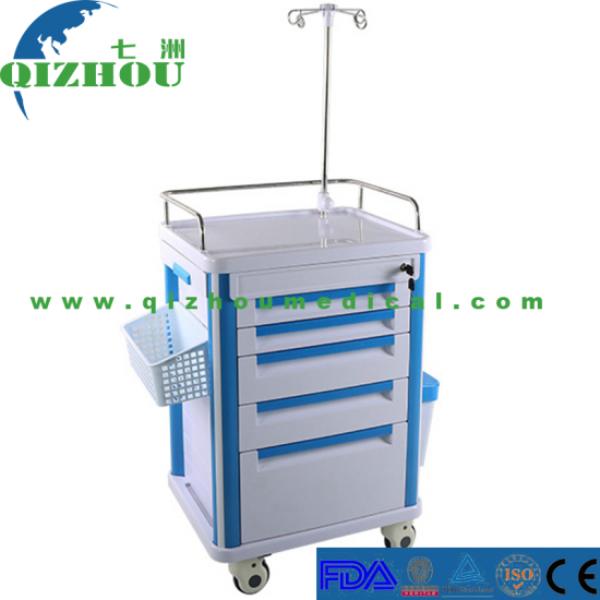 Hospital Use Emergency Treatment ABS Trolley - Click Image to Close