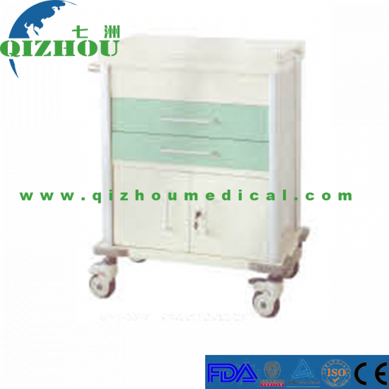 Hot Sale Medical Steel and Plastic Emergency Trolley - Click Image to Close