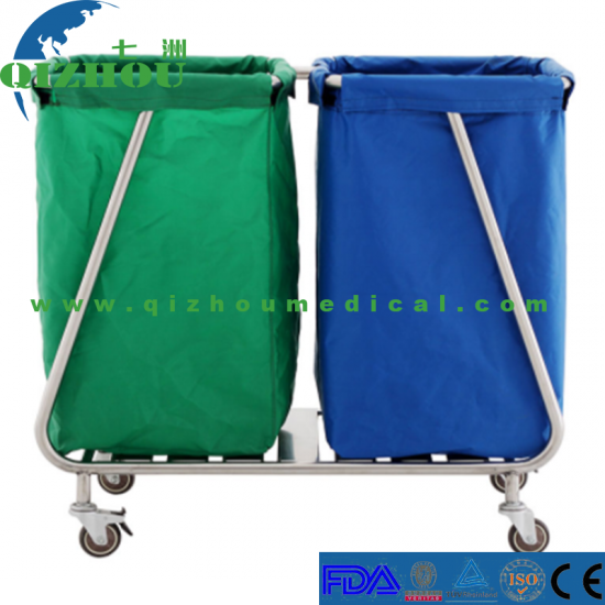 Hotel Solid Linen Laundry Trolley with Bottom Price - Click Image to Close