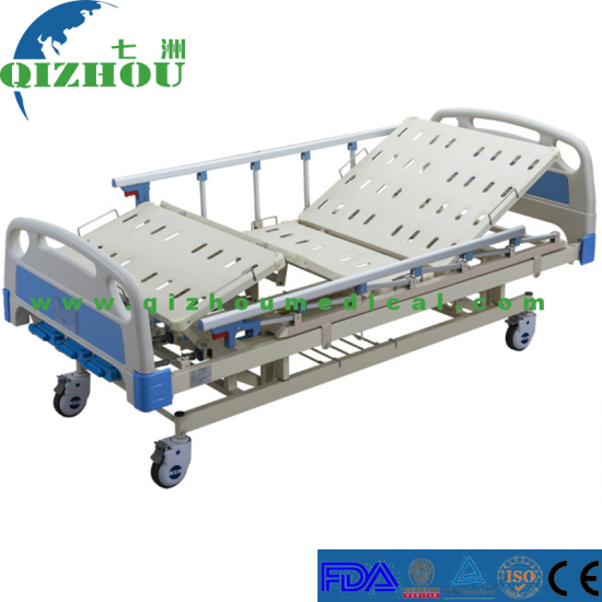 ICU Clinic ABS Three Function Crank Manual Hospital Bed for Patient - Click Image to Close