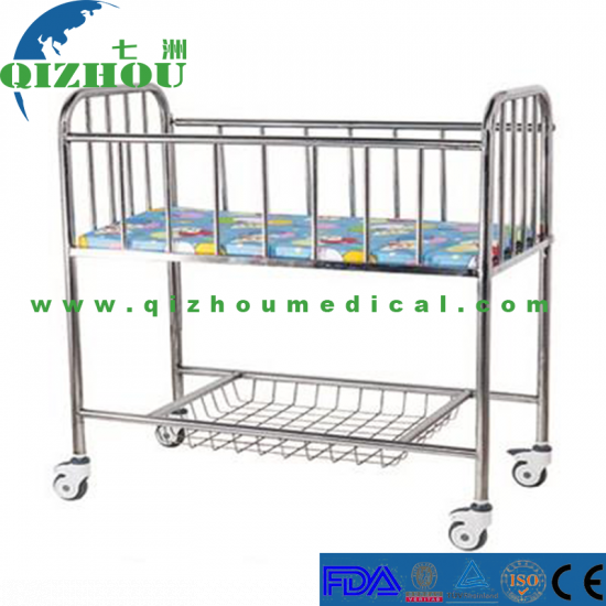 Lovely Popular Hospital Nursing Stainless Steel Baby Furniture Children Bed - Click Image to Close