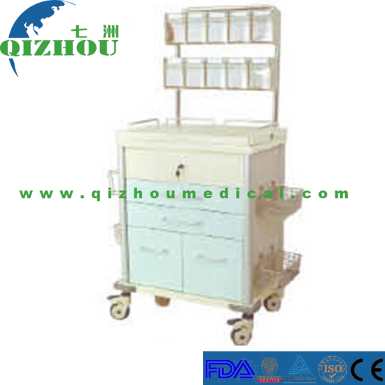 Luxury Steel and Plastic Anesthesia Trolley Medical Cart - Click Image to Close