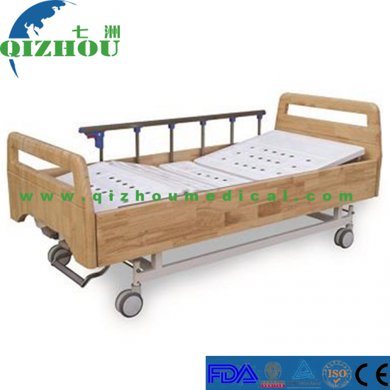 Manual Double Shake Solid Wood Nursing Bed - Click Image to Close