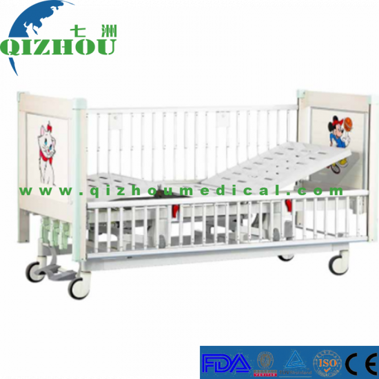 Medical Adjustable Hospital Children Bed With Slide With Central Brake System - Click Image to Close