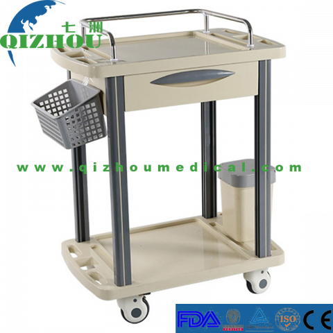 Multifunction ABS Hospital Treatment Infusion Cart Infusion Trolley