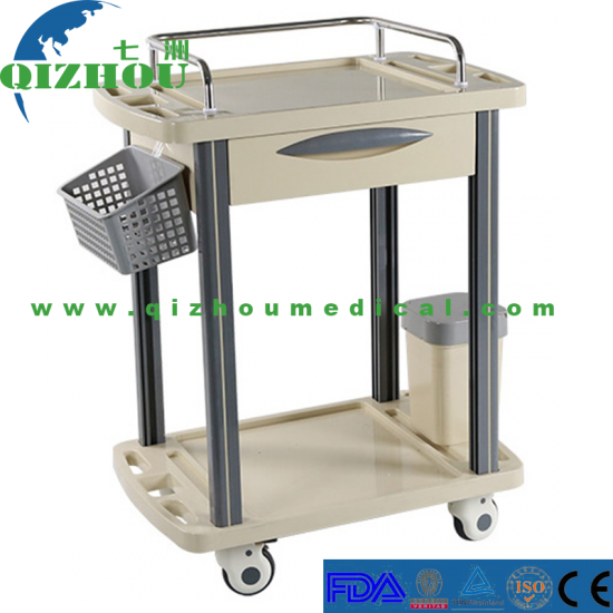 Multifunction ABS Hospital Treatment Infusion Cart Infusion Trolley - Click Image to Close