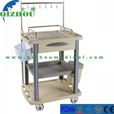 New Style ABS Plastic Emergency Infusion Medical Cart Trolley