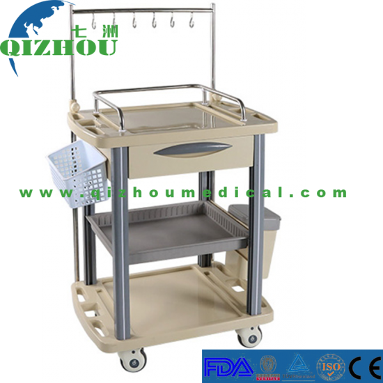 New Style ABS Plastic Emergency Infusion Medical Cart Trolley - Click Image to Close