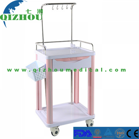 Plastic Infusion Drawer Trolley With Wheels