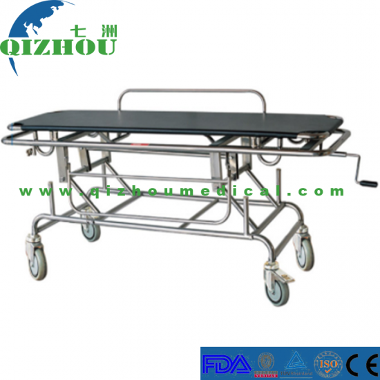 Stainless Steel Patient Transfer Stretcher / Stainless Steel Trolley Basic Patient Stretcher - Click Image to Close