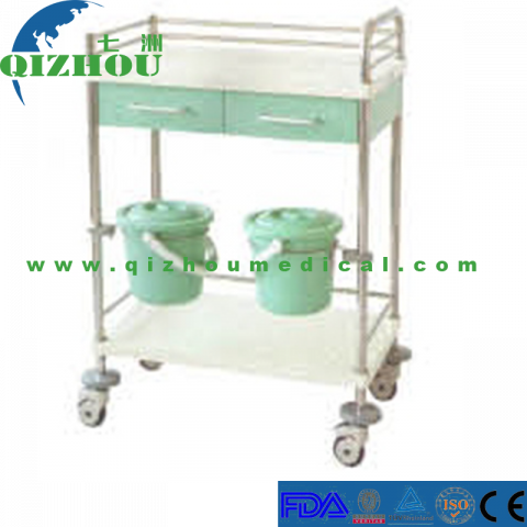 Steel Plastic Hospital Ward Nursing Trolley Equipment