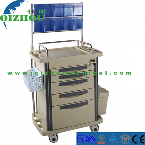 Super Quality Anesthesia Trolley Plastic Medical Cart Manufacturers