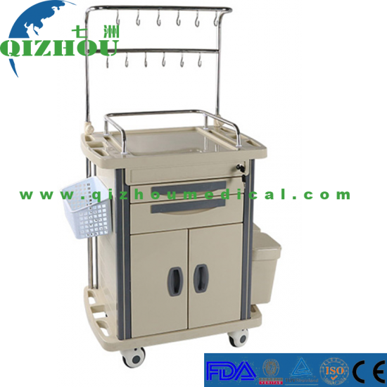 Supplier ABS Plastic IV Treatment Medical Mobile Hospital Infusion Trolley With Drawer - Click Image to Close