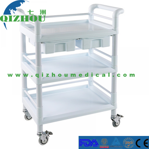 Supplies Storage Trolley Cart Beauty Salon Steel Trolley Cart