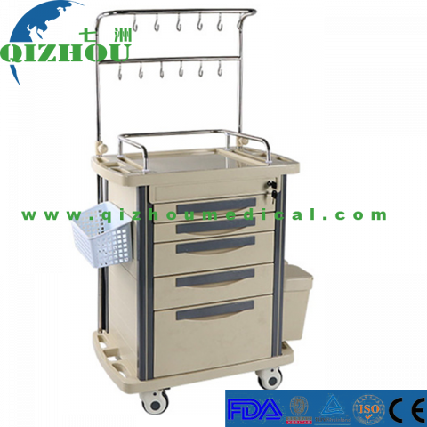 With Hooks Hospital ABS Infusion Treatment Cart